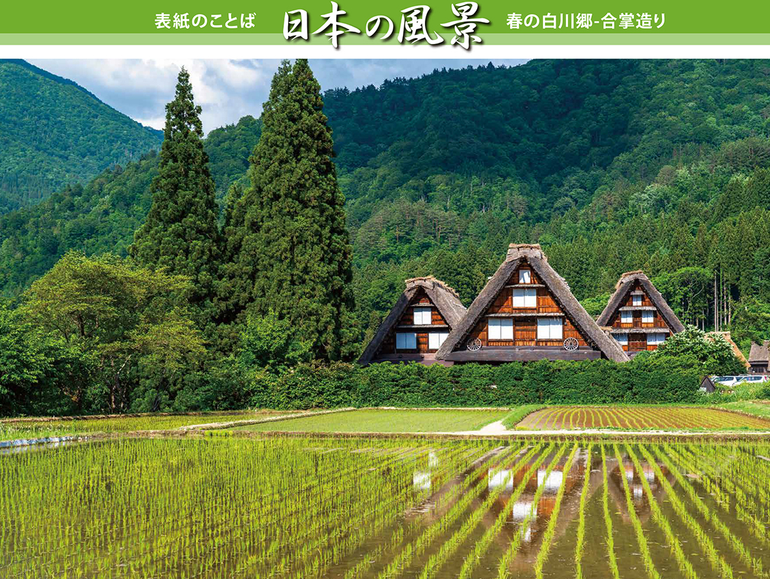 春の白川郷-合掌造り