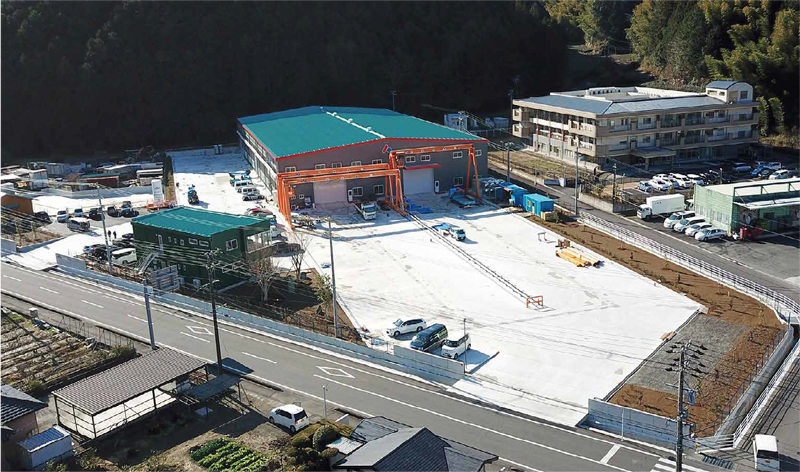 飛鳥エンタープライズ新工場（ドローン撮影）